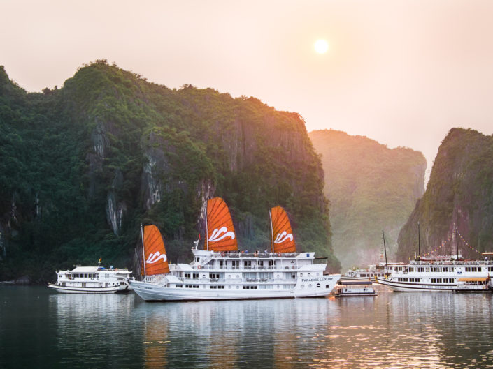 Sunrise in Halong Bay