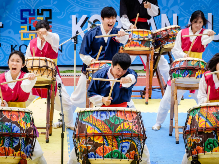 Korean drumming performance
